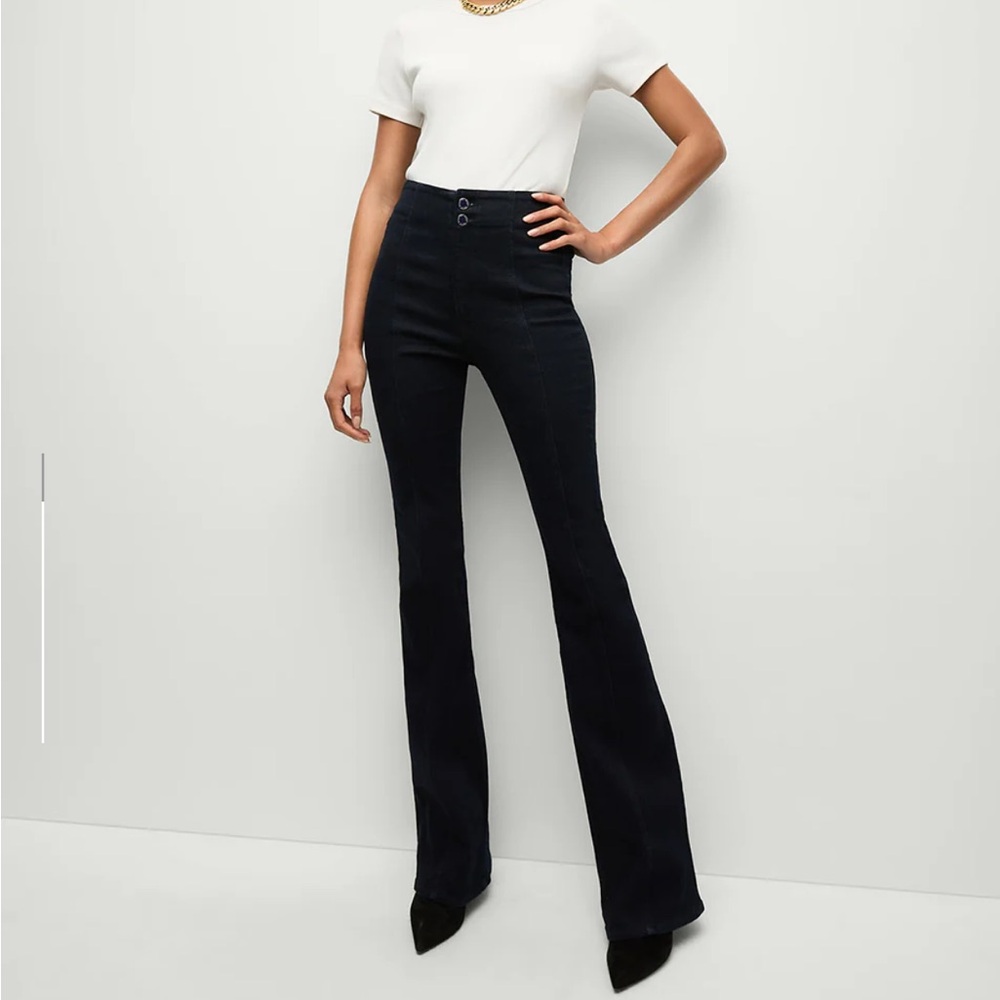 Veronica Beard Beverly Seamed Skinny-Flare Jean. Size 26